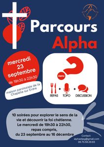 Soirée découverte Parcours Alpha, 23 Septembre 2026
